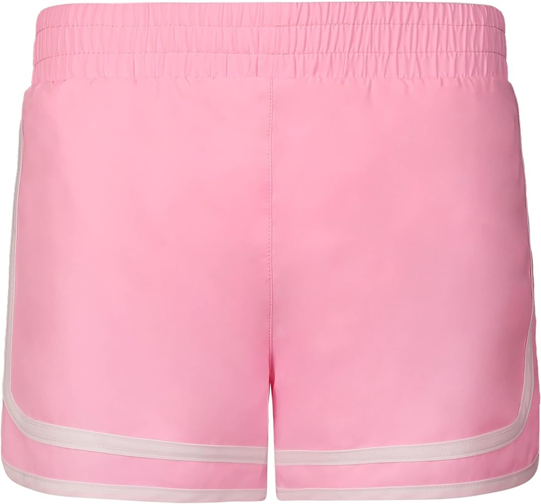 Champion Girl's Solid Varsity Woven Shorts (Big Kids) Pink Candy MD (10-12 Big Kid)