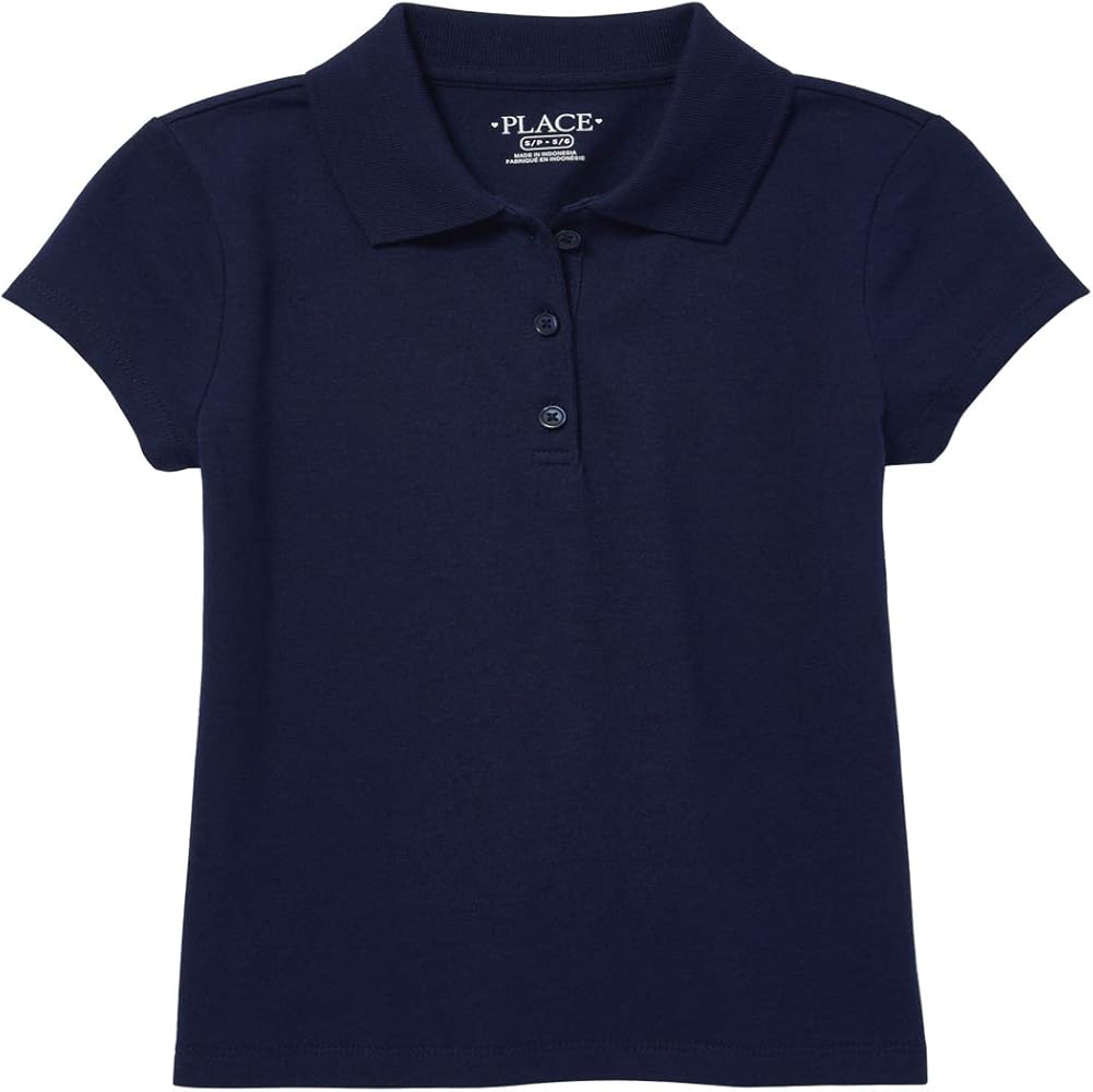 The Children's Place Girls' Short Sleeve Soft Jersey Polo