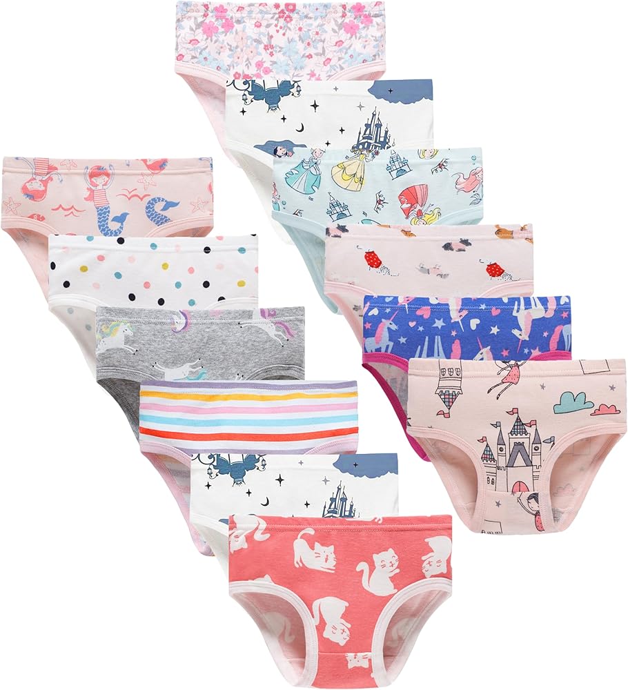 Boboking Girls Soft Underwear Toddler Kids Briefs Cotton Panties