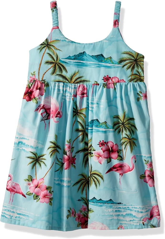 RJC Girl's Flamingo Paradise Hawaiian Bungee Dress