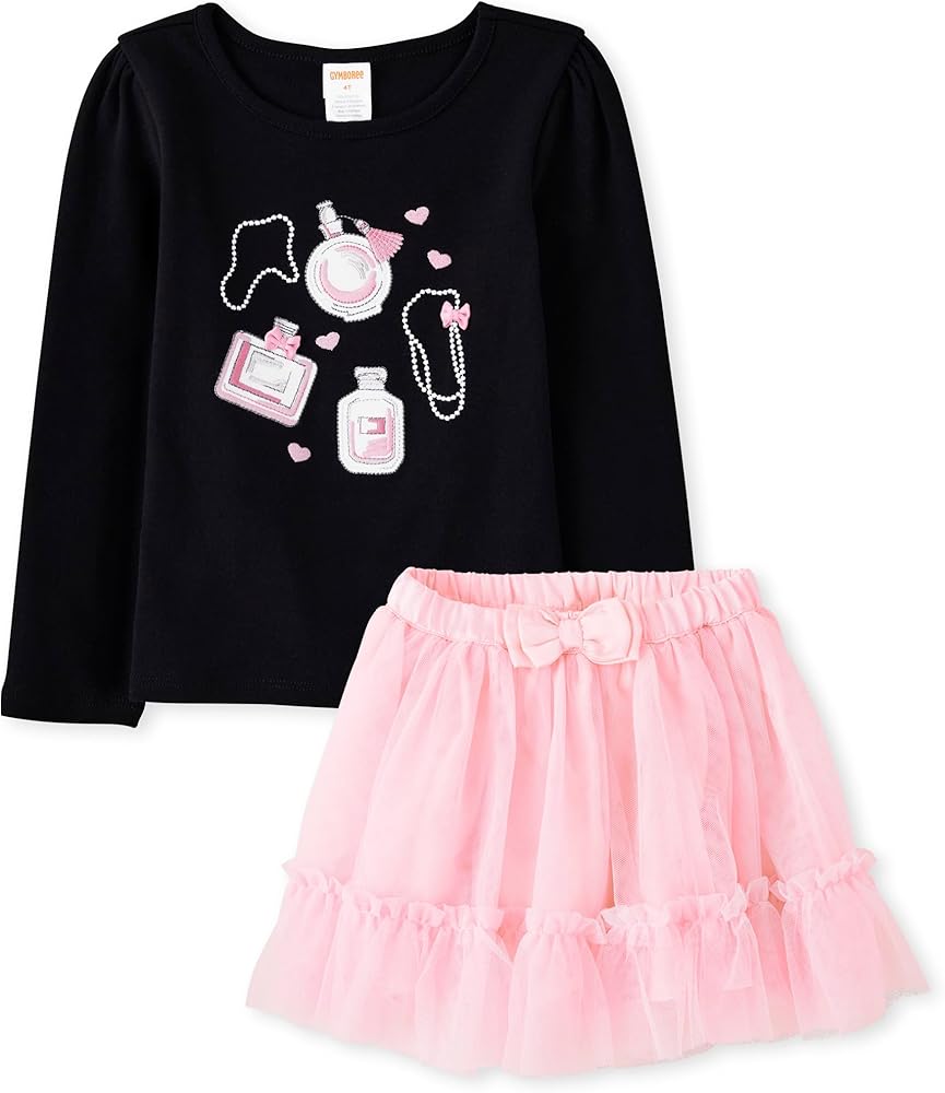 Gymboree Girls Skirt and Shirt, Matching Toddler Outfit