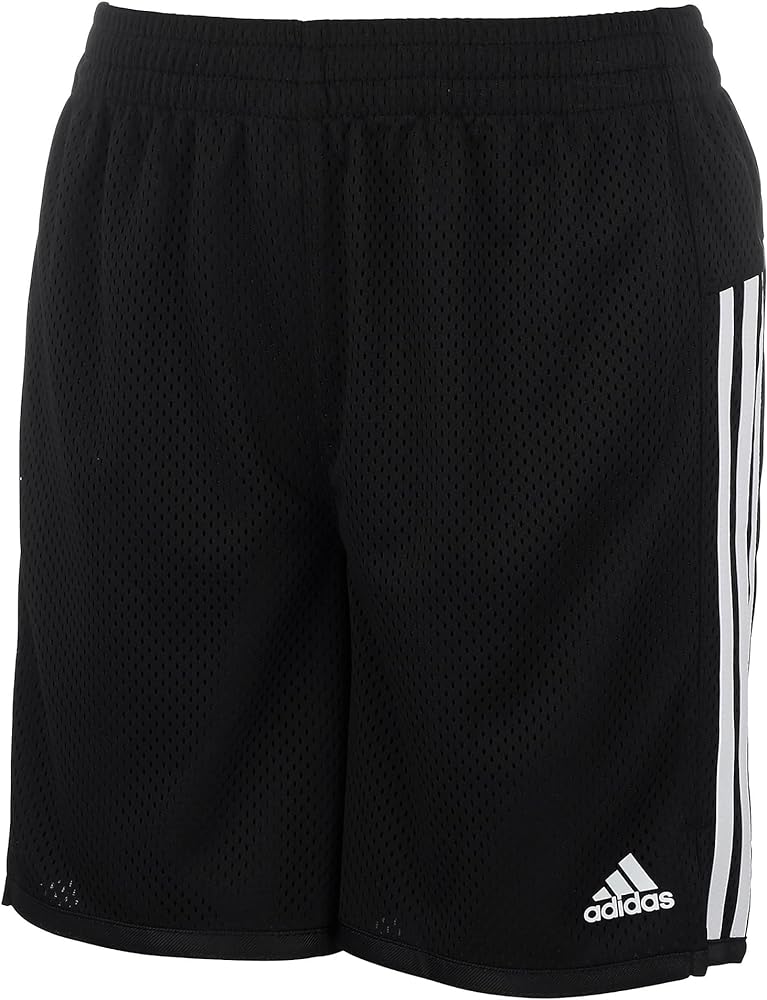 adidas Girls' 5" Mesh Athletic Gym Basketball Shorts, Adi Black