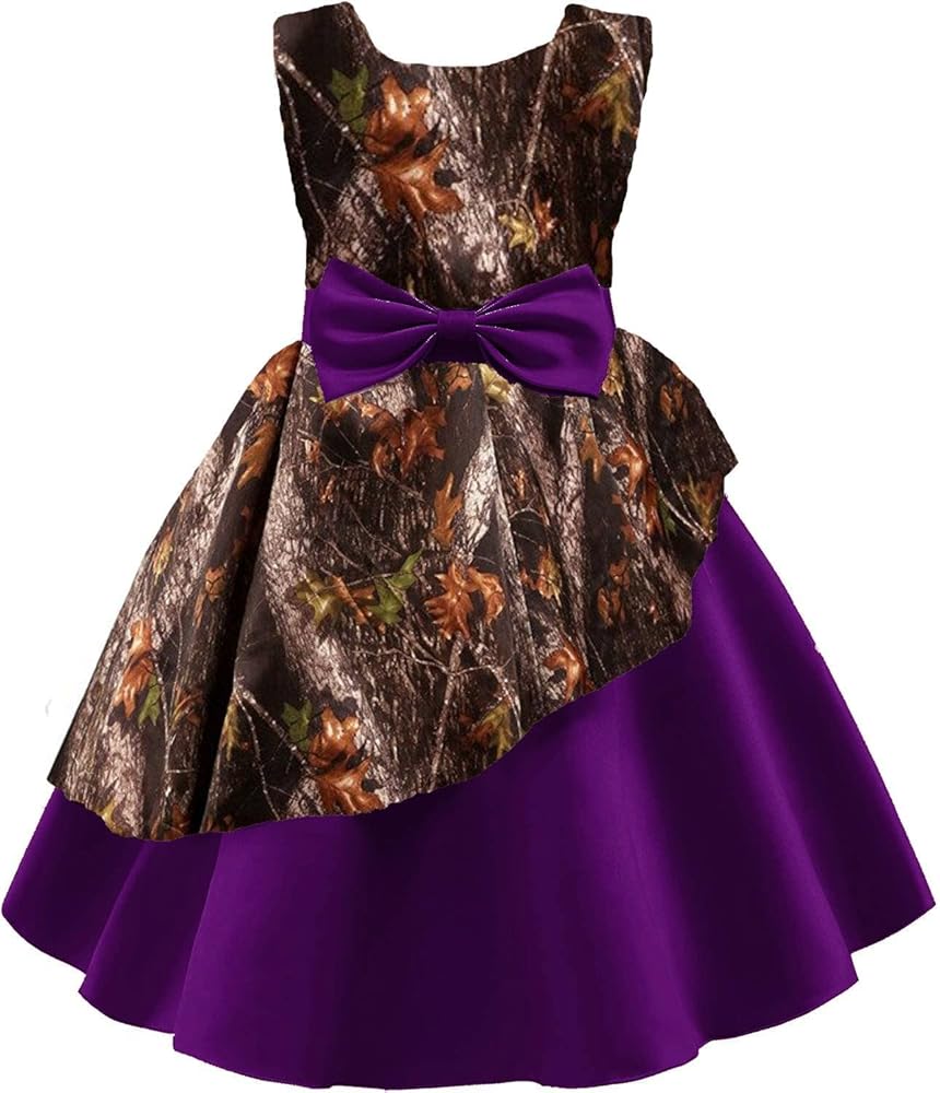 YINGJIABride Camo Junior Bridesmaid Dress Pageant Flower Girl Dresses 2024