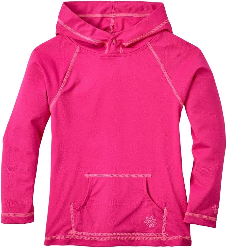 UV SKINZ Girls Pullover Hoodie, Full Stretch Knit Pique Fabric – UPF 50+ Rating