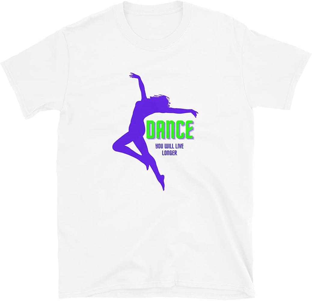 Dance Gymnastics Competition Girls You Will Live Longer Cheer Gift T-Shirt Purple