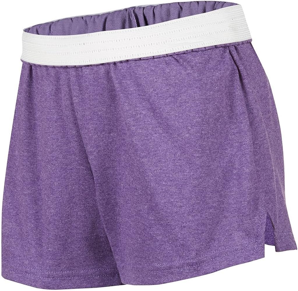 Soffe Girls' Cheer Shorts (Purple Heather/Medium)