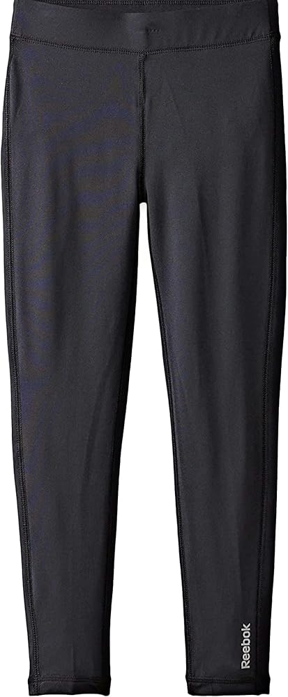 Reebok Girls' Basic Active Athletic Performance Leggings/Yoga Pants-Full Length