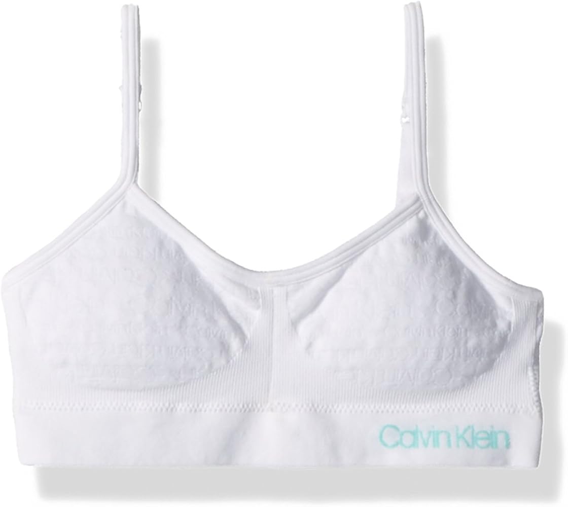 Calvin Klein Girls' Seamless Crop Wirefree Comfort Bralette Bra