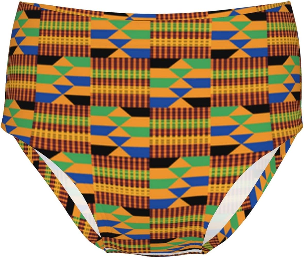 African Kente Girls Underwear Girl'S Briefs Cotton Toddler Triangle Underpants Soft Cute