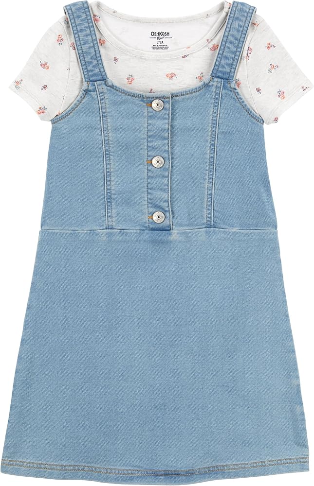 OshKosh B'Gosh Girls' Dress, Blue Denim