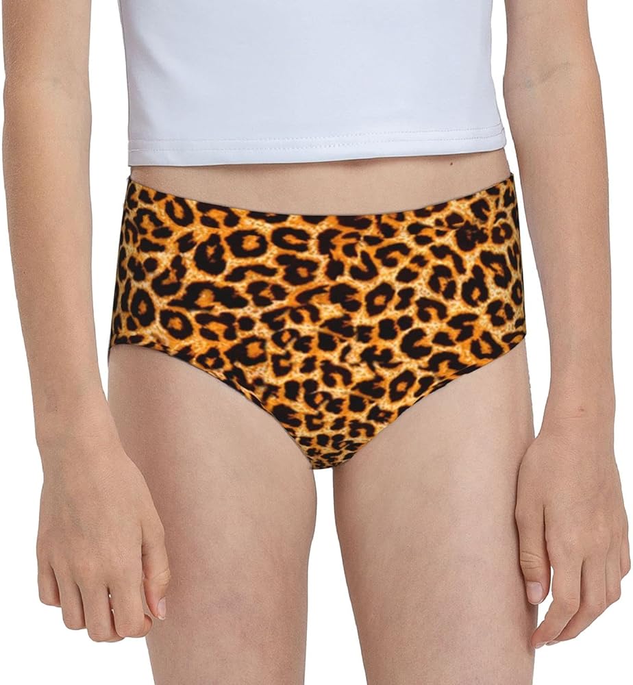 Augenstern Cotton Underwear Leopard Print Camo Girls'Briefs Soft Underpants