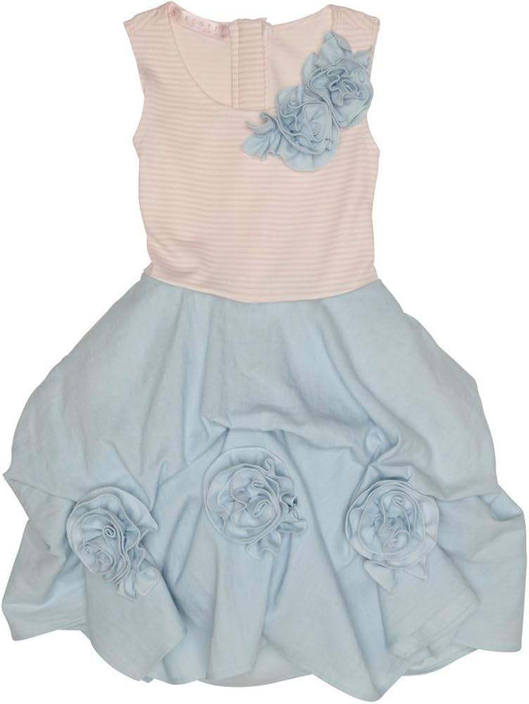 Biscotti Girl's 2-6X Pretty Casual Dress, Pink/Blue