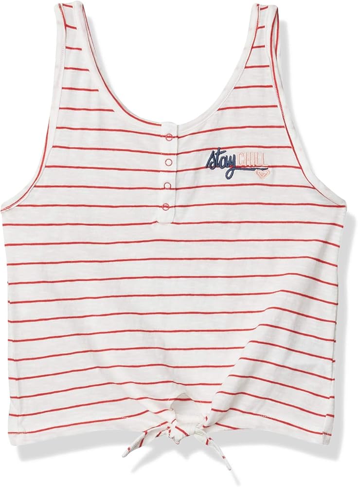 Roxy Girls' Big Sweet Symphony Tie Front Tank Top