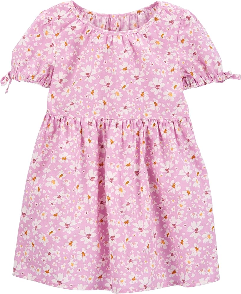 OshKosh B'Gosh Girls' One Size Dress, Lilac Floral, 5T