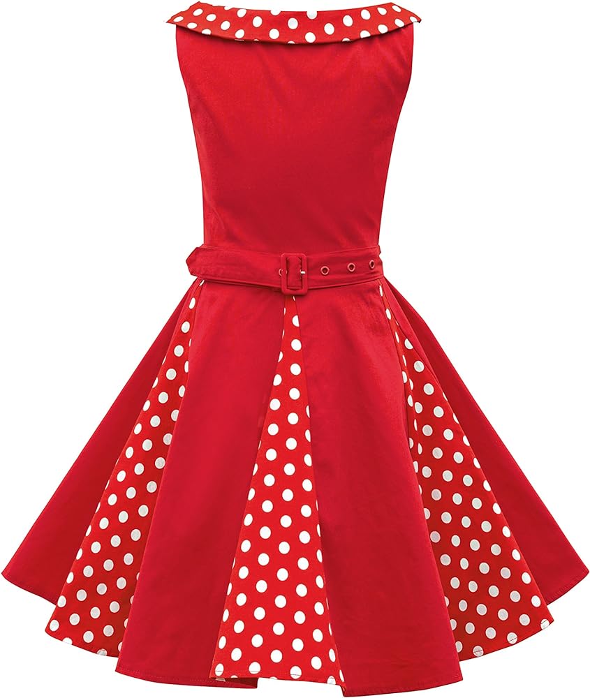 BlackButterfly Kids 'Alexia' Vintage Polka Dot 50's Girls Dress