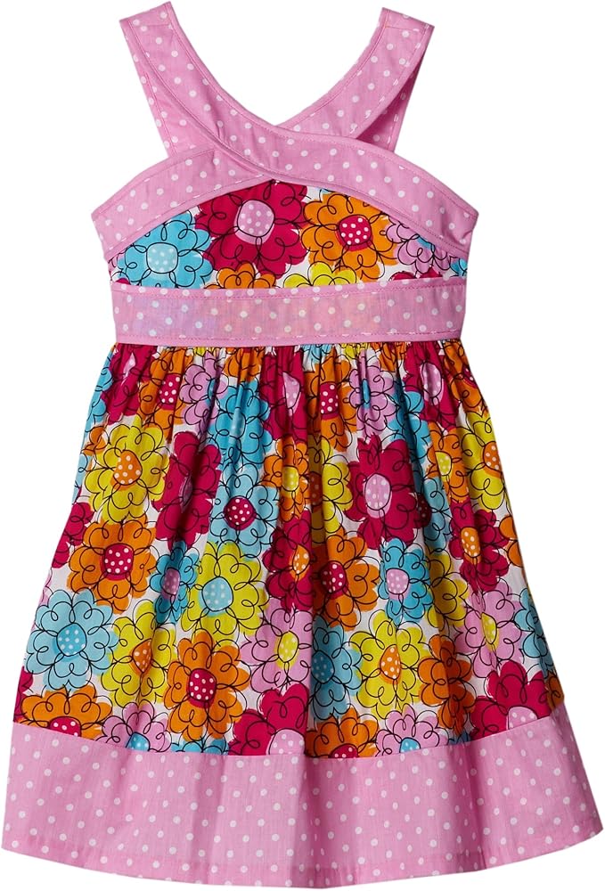 Bonnie Jean Little Girls' Mixed Print Sundress