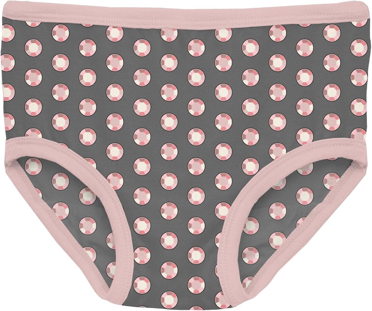 KicKee Girls Print Underwear, Soft Girl Panties, Toddler to Big Kid, All Day Wear