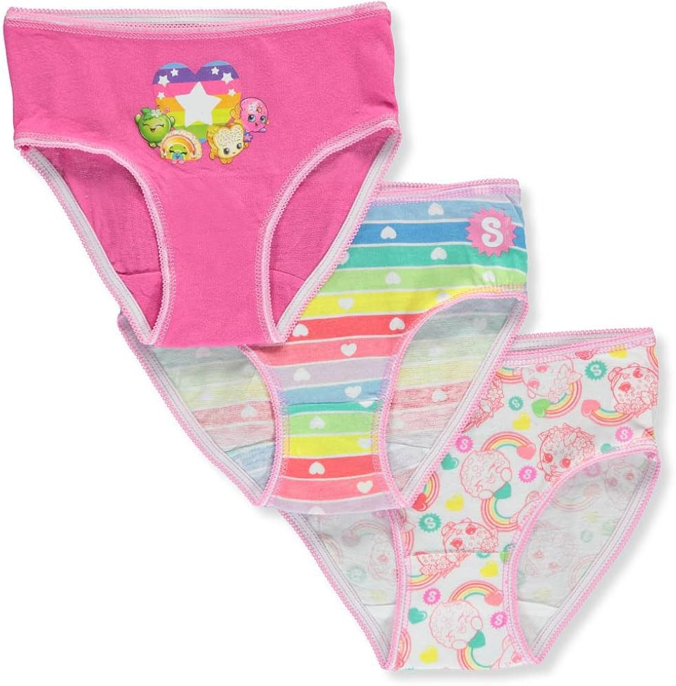 Shopkins Girls Stars 3 Pack Underwear Briefs Set