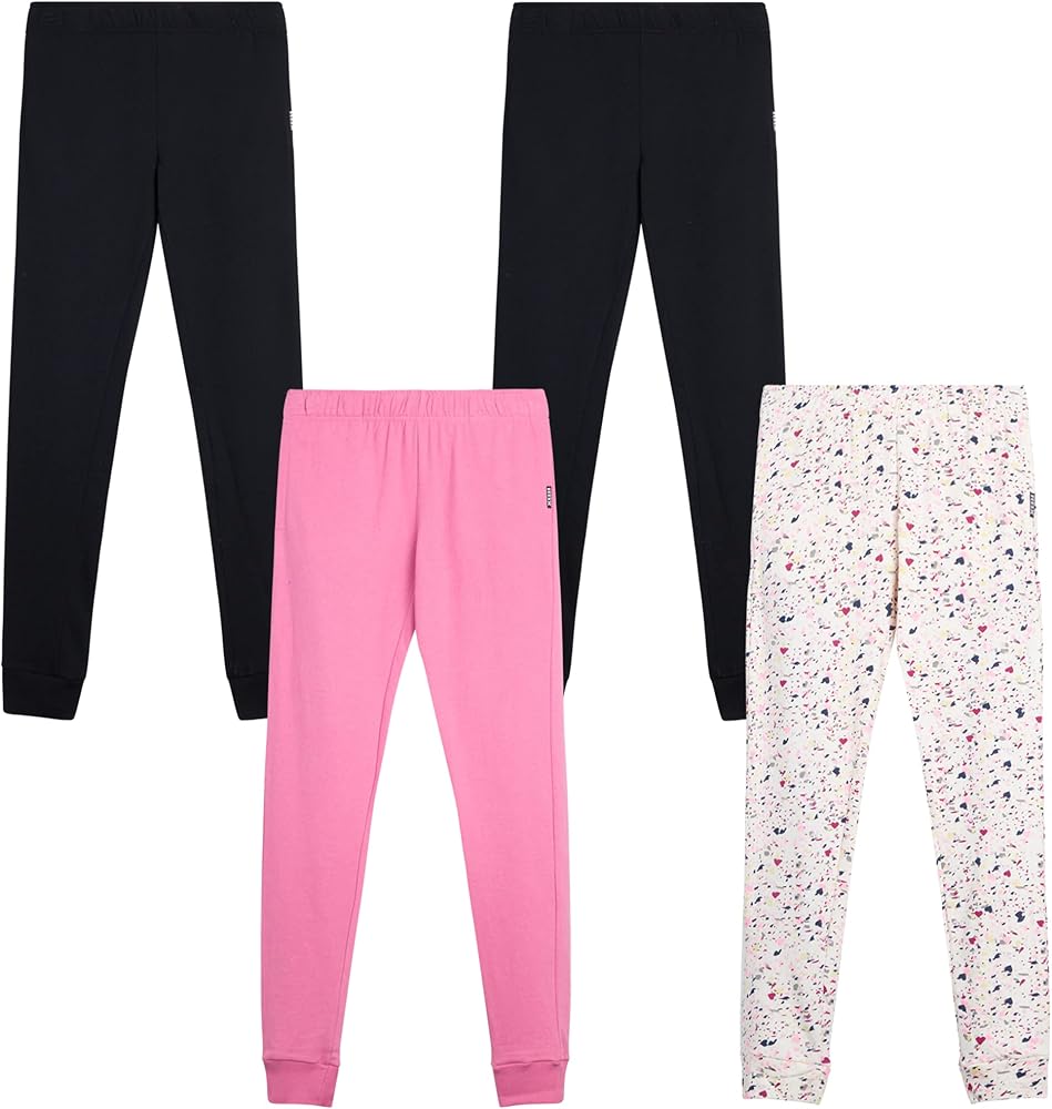 RBX Girls' Sweatpants - 4 Pack Active Fleece Jogger Pants (Size: 4-16)