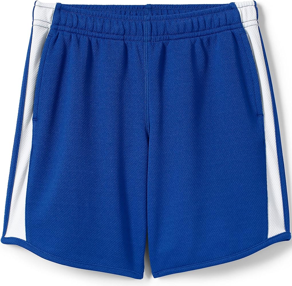 Lands' End Uniform Girls Athletic Short Cobalt Kids Small