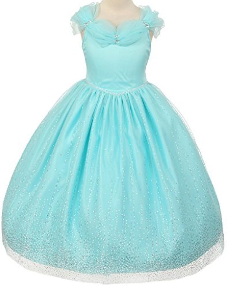 AkiDress Off-Shoulder Princess Style Flower Girl Dress