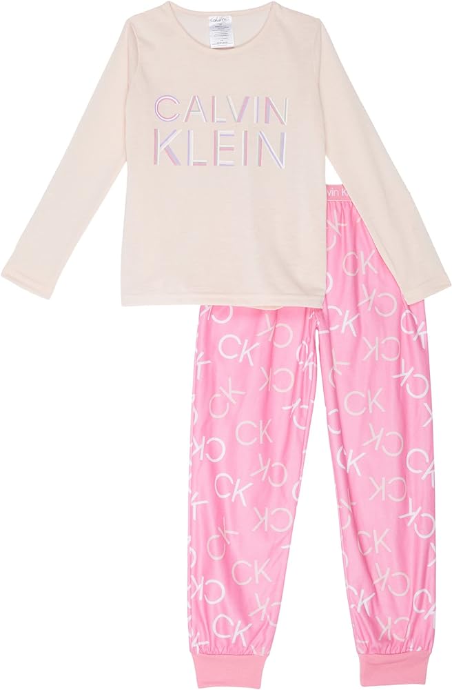 Calvin Klein Girl's Two-Piece Brushed Micro Joggers Set (Little Kids/Big Kids)