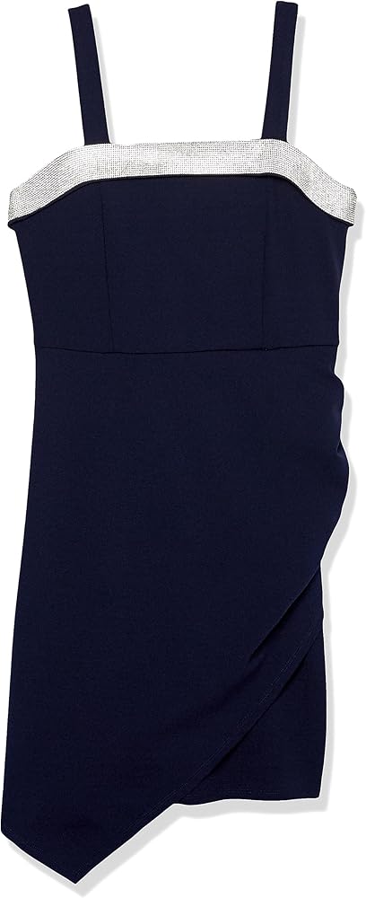 Speechless Girls' Sleeveless A-line Scuba Crepe Party Dress