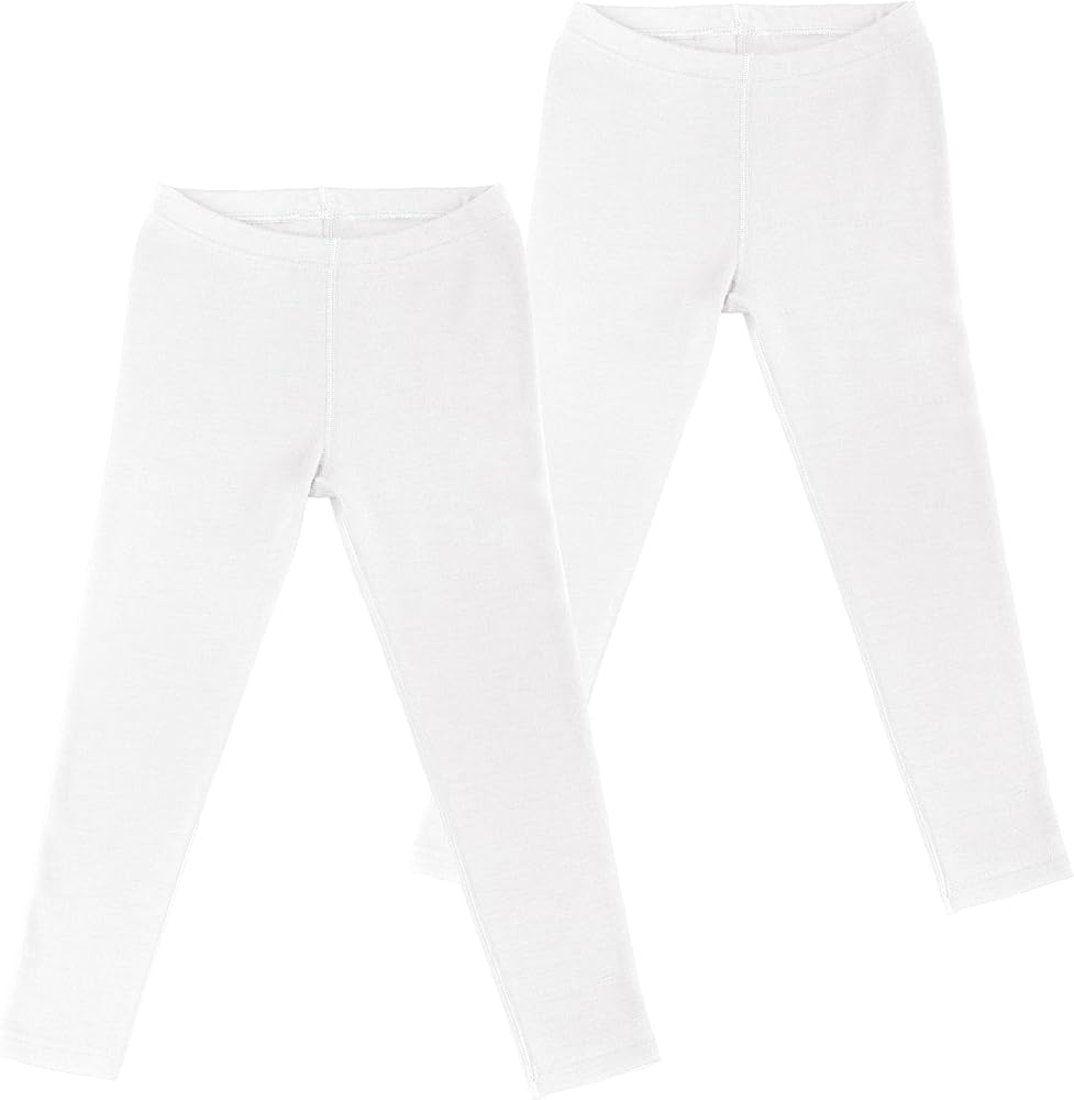 Andrew Scott Big Girls 2 Pack Cotton Thermal Underwear Long John Pants