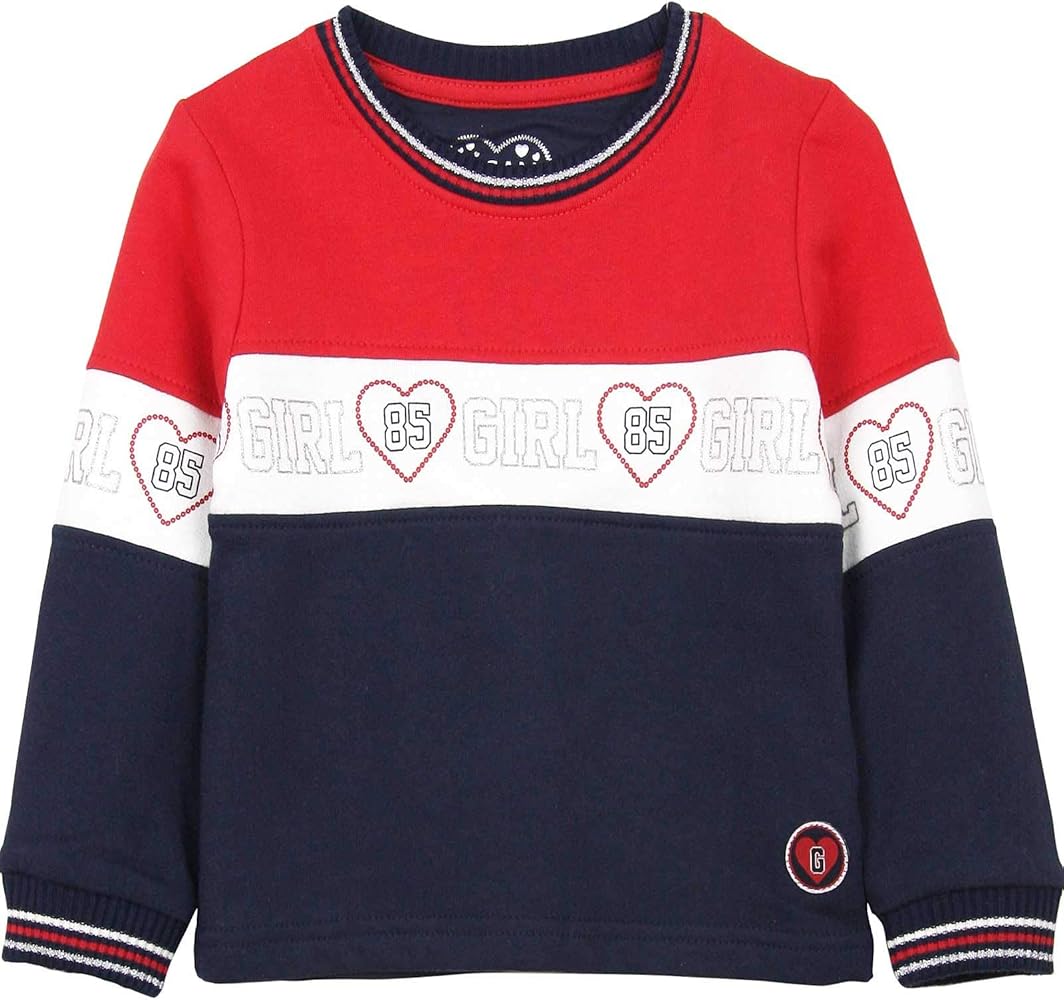 Losan Girl's Colour-Block Sporty Sweatshirt, Sizes 2-7