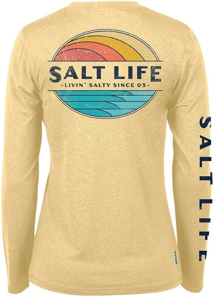 Salt Life Girls' Vintage Rays Classic Fit Youth Long Sleeve Performance Tee