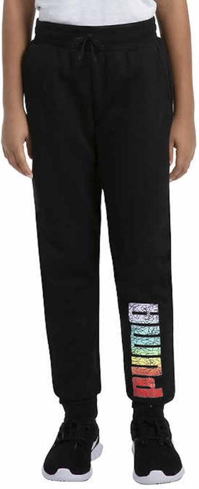 PUMA Youth Girl's Jogger Pant (Small(7/8), Black)