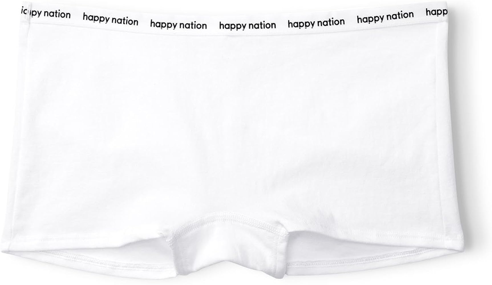 Happy Nation Girls Comfy Cotton Logo Boyshort Underwear