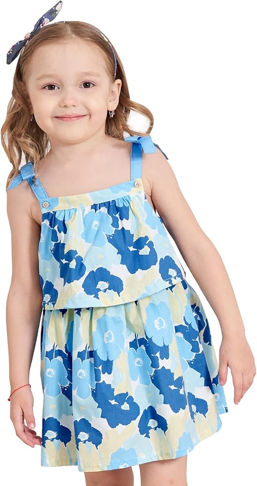 Toddler Girls Dress Summer Clothes Sundress Butterfly Baby Girl Floral Dresses