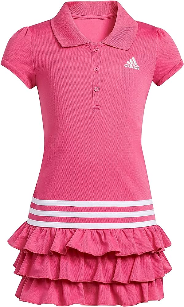 adidas Girls' Short Sleeve Polo Dress