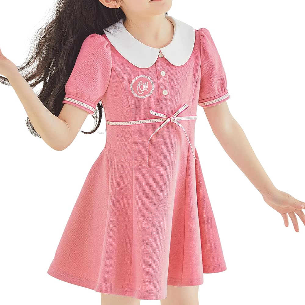 Girl Summer Dress, Girls Midi Dress for 3-14 Year Old