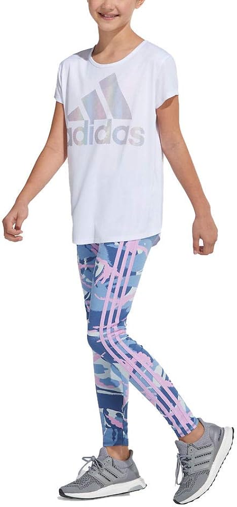 adidas Girls' Active Sports Athletic Legging Tight