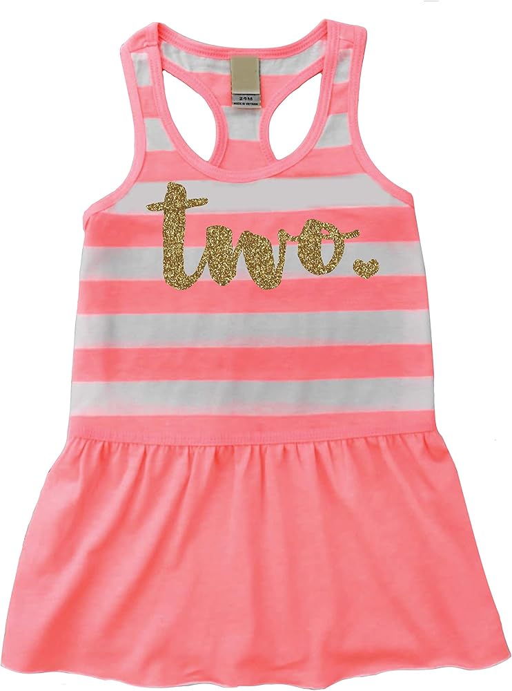 Bump and Beyond Designs Girls Second Birthday Dress, Two Summer Dress