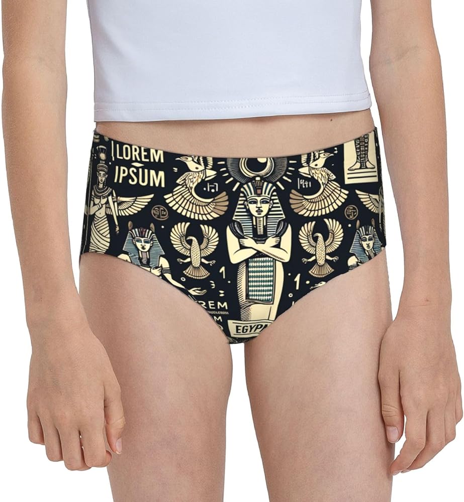 Augenstern Cotton Underwear Ancient-Egyptian-Gods Girls'Briefs Soft Underpants