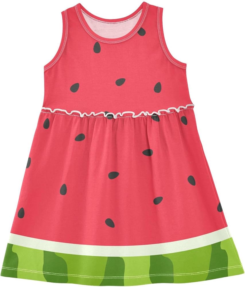 Girls Dress Sleeveless Casual Party Sundress Outfits 2T-8T