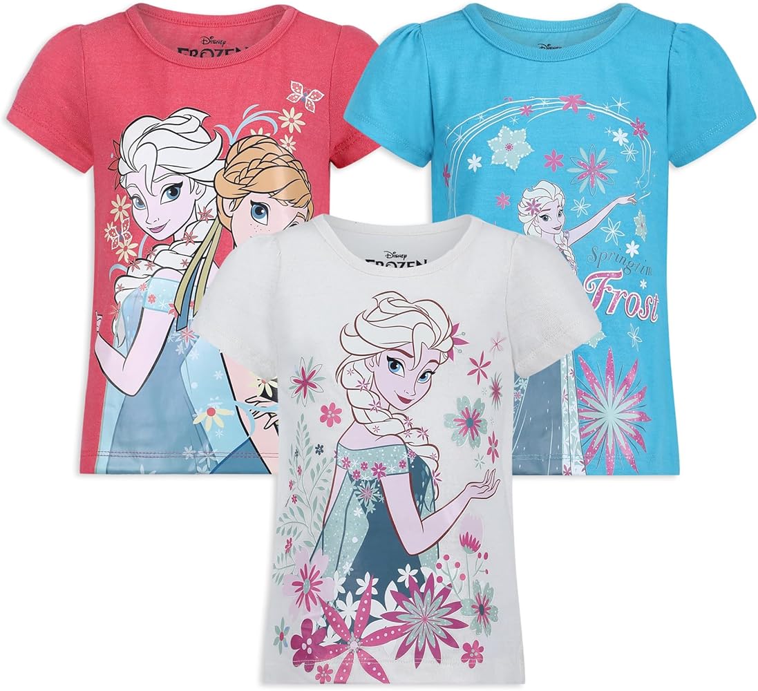 Disney Girls' Minnie Mouse 3-Pack T-Shirts