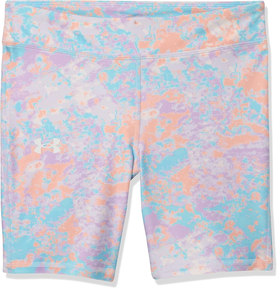 Under Armour Girls' Heatgear Print Bike Shorts