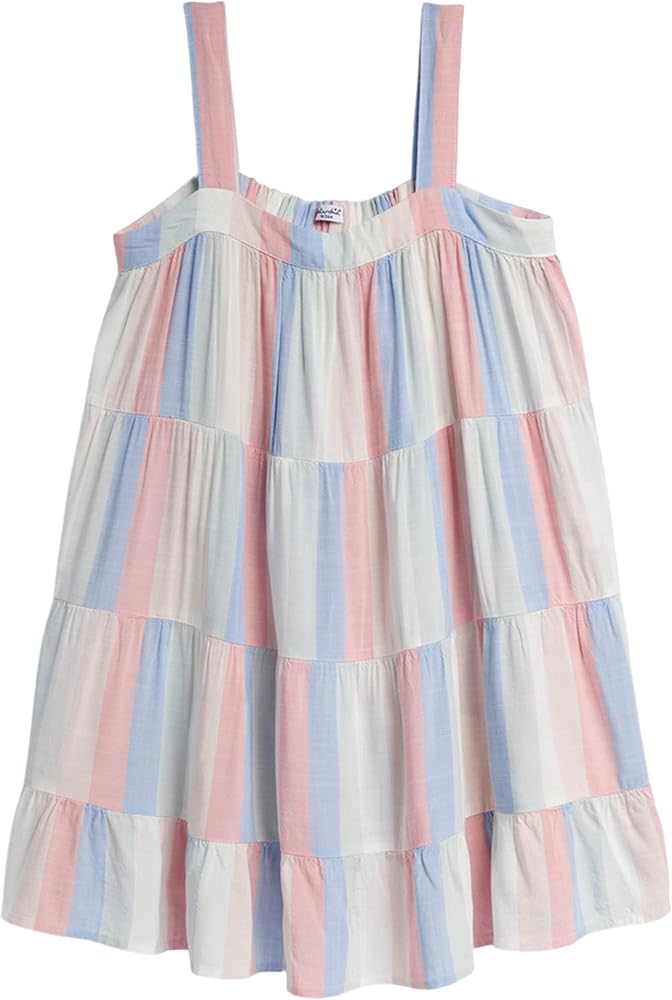 Splendid Girls' Candy Pink Stripe Casual Dress