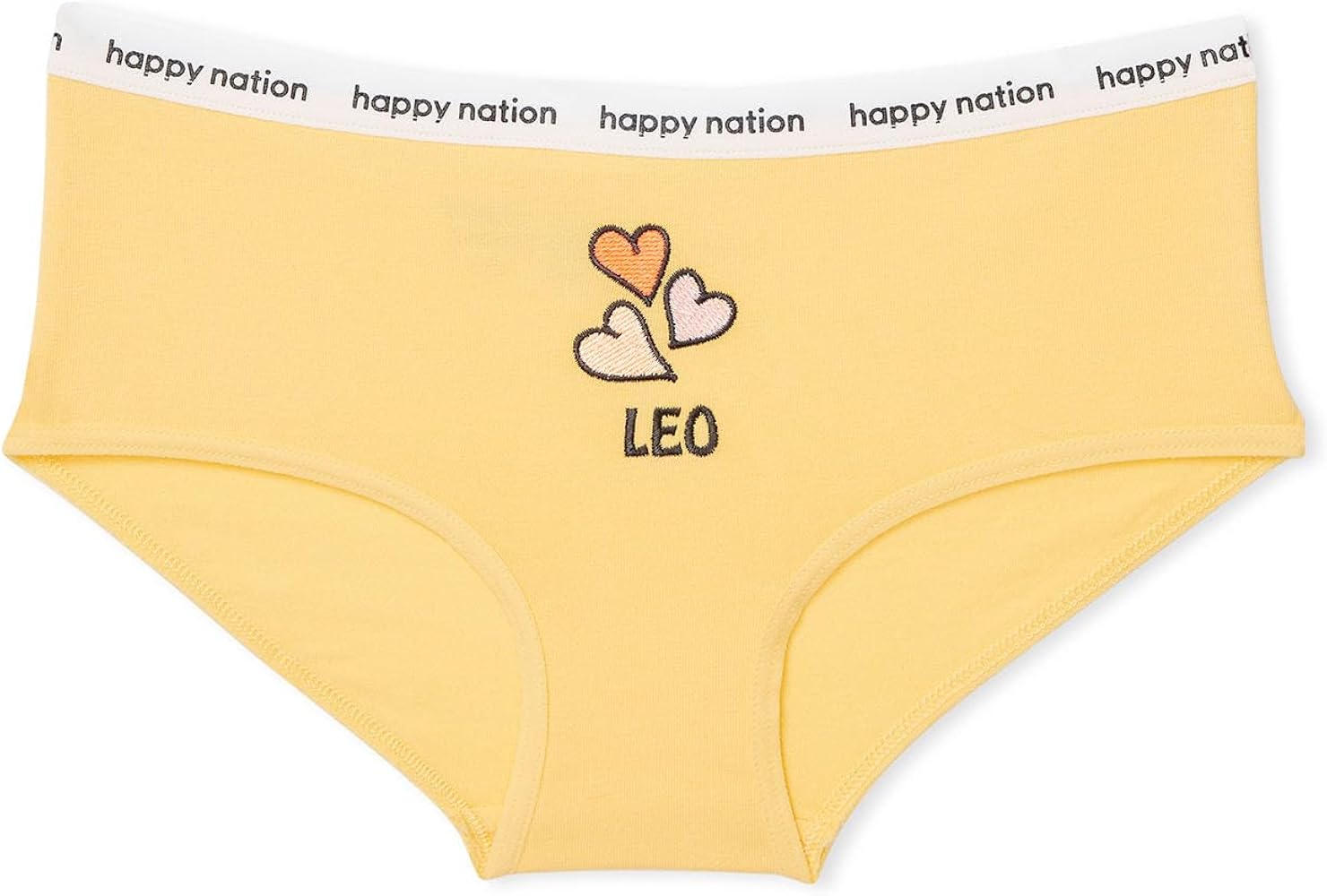 Happy Nation Girls Comfy Cotton Logo Hipster Underwear