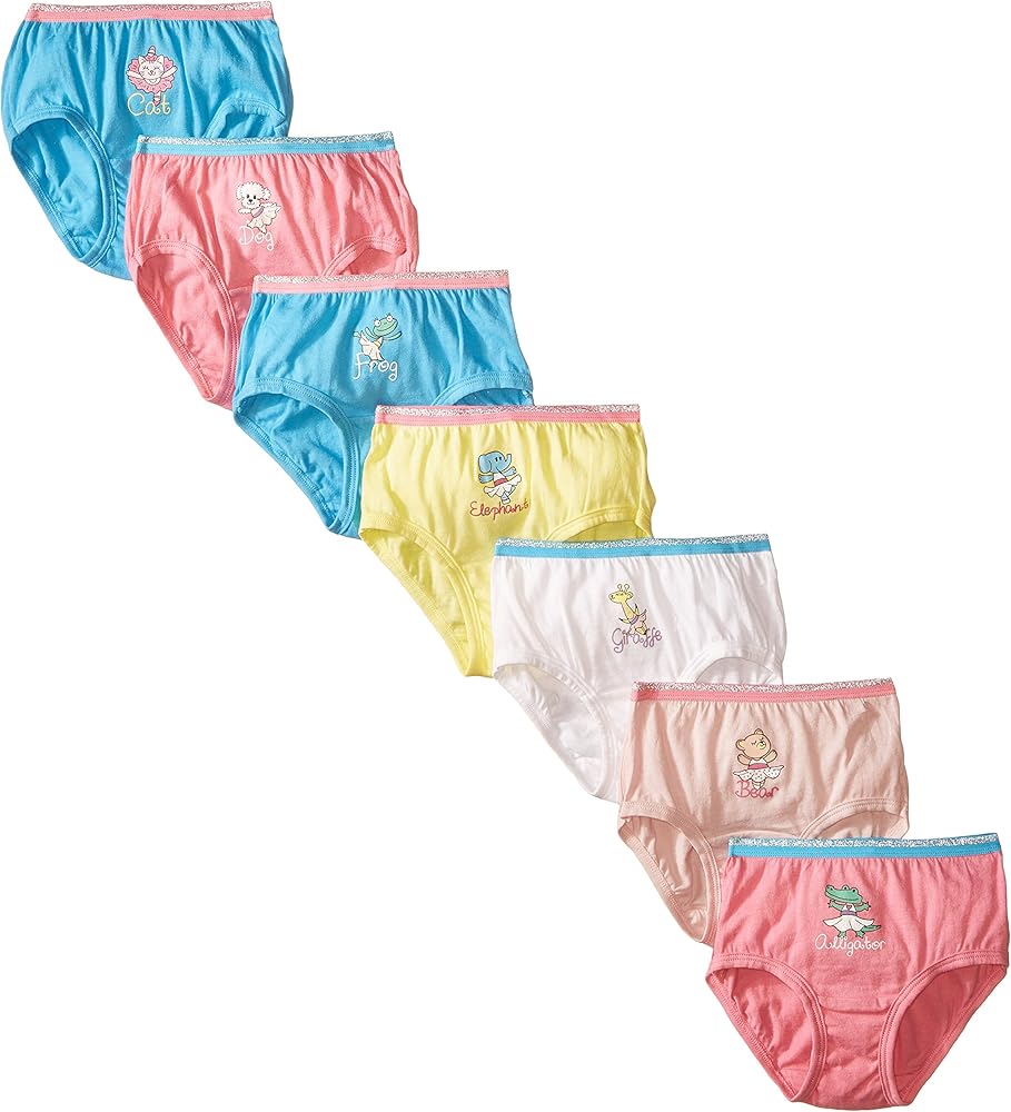 Fruit of the Loom Girl's Toddler Brief (Pack of 7)