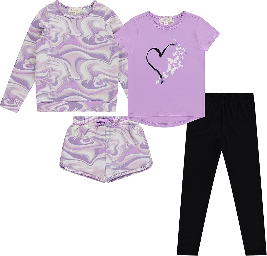 BTween Girls Mix And Match Fashion Every Day Essentials - 4pc Set