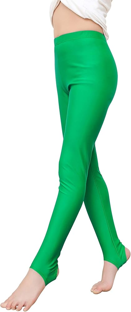 speerise Kids Girls Hight Waist Stirrup Ballet Workout Dance Leggings