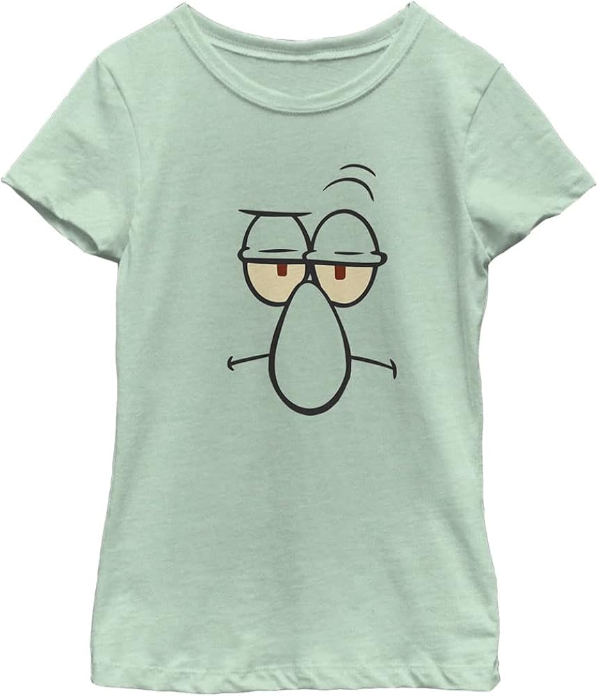 Nickelodeon Spongebob Squarepants Squidward Dress Girls Short Sleeve Tee Shirt