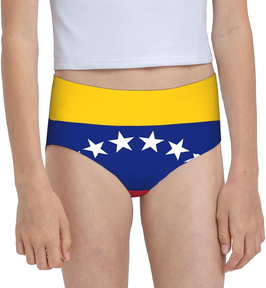 Augenstern Cotton Underwear Flag Of Venezuela Proud Girls'Briefs Soft Underpants