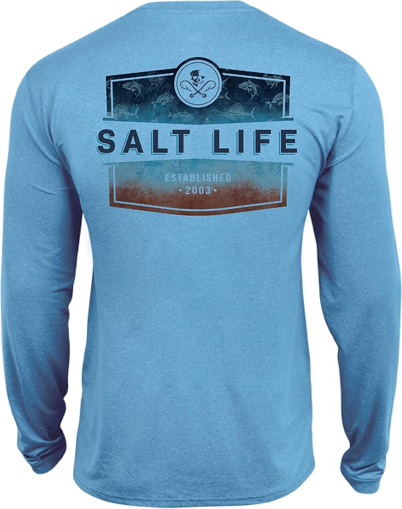 Salt Life Girls' Ameritude Youth Long Sleeve Performance Fit Shirt