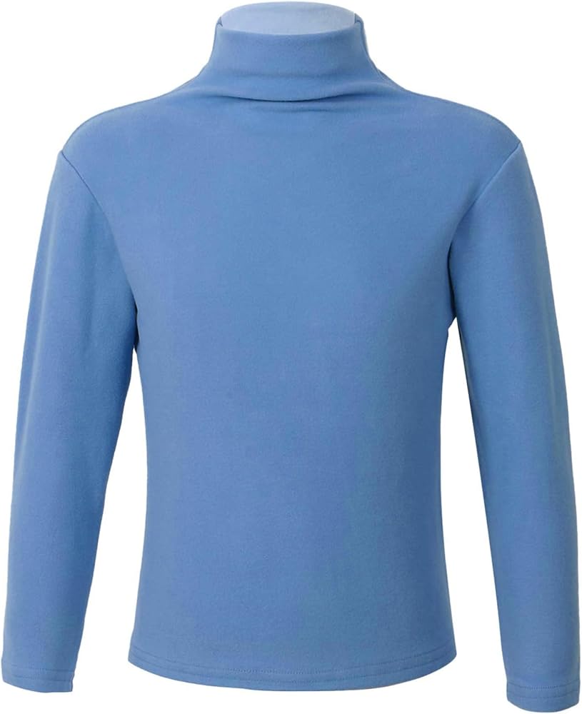 Kids Boys Girls Thermal Underwear Tops Long Sleeves Mock Neck Shirt Warm Tops